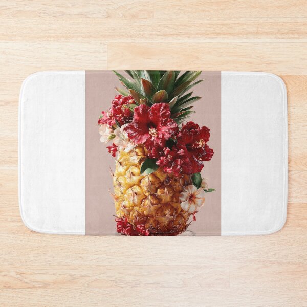 Item preview, Pineapple Tropical Fruits and Flowers designed and sold by Grafititee.
