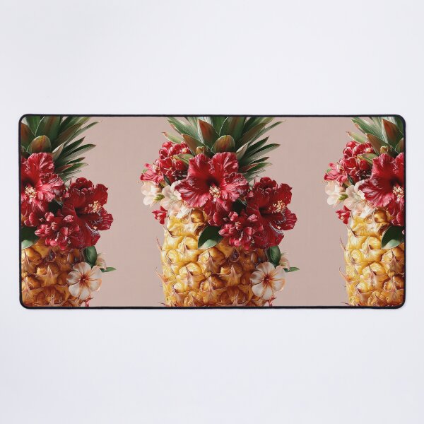 Item preview, Pineapple Tropical Fruits and Flowers designed and sold by Grafititee.