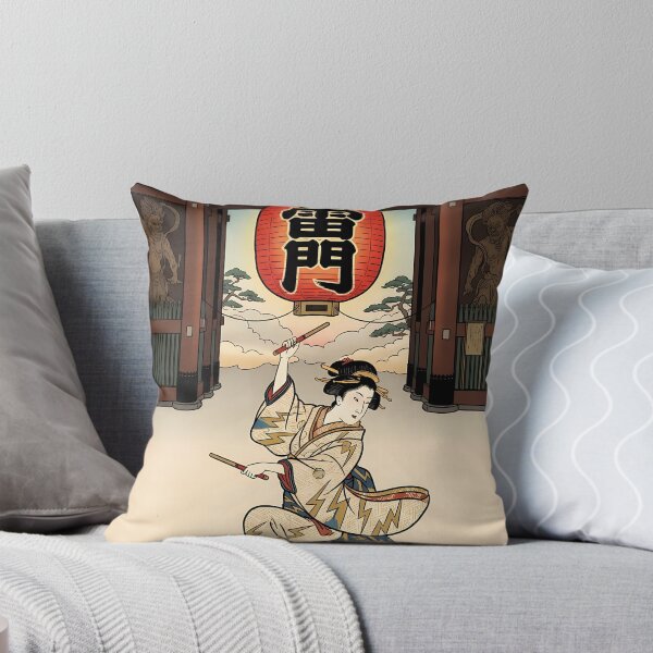Item preview, Kaminarimon Thunder Gate and Dancing Geisha designed and sold by TokyoUkiyoHouse.