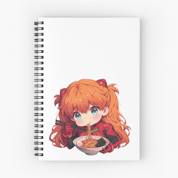 Item preview, Asuka Langley Soryu Evangelion Kawaii Ramen Sass designed and sold by mildaclairmo.