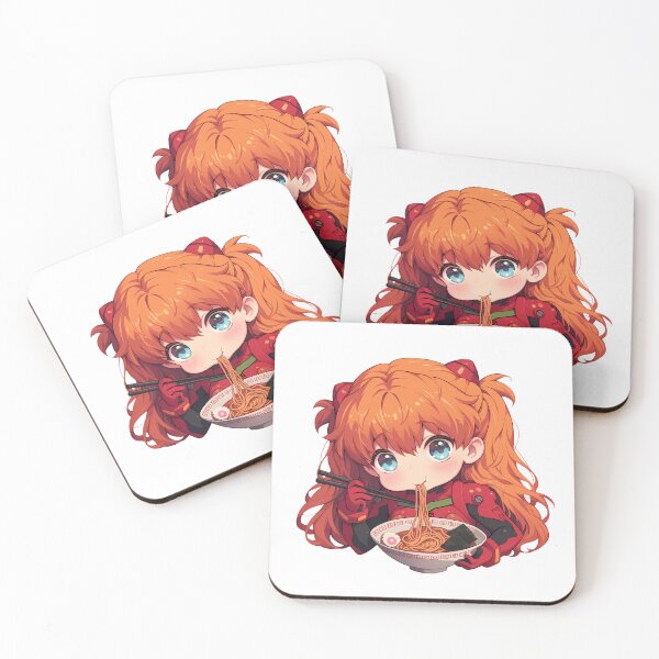 Item preview, Asuka Langley Soryu Evangelion Kawaii Ramen Sass designed and sold by mildaclairmo.