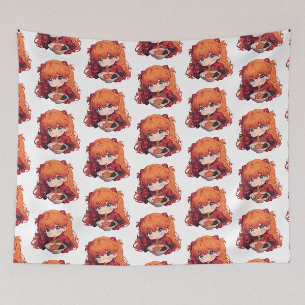 Item preview, Asuka Langley Soryu Evangelion Kawaii Ramen Sass designed and sold by mildaclairmo.
