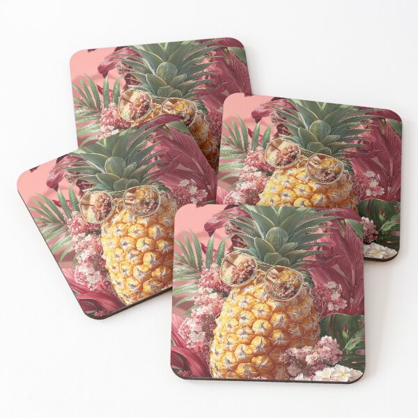 Artikelvorschau, Ananas, tropische Früchte und Blüten entworfen und verkauft von Grafititee.