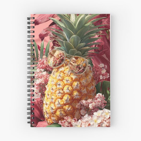 Item preview, Pineapple Tropical Fruits and Flowers designed and sold by Grafititee.