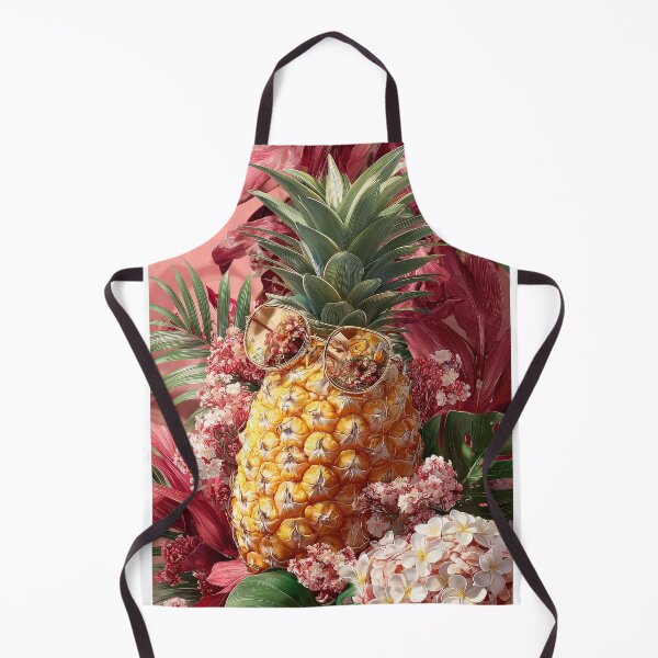 Item preview, Pineapple Tropical Fruits and Flowers designed and sold by Grafititee.
