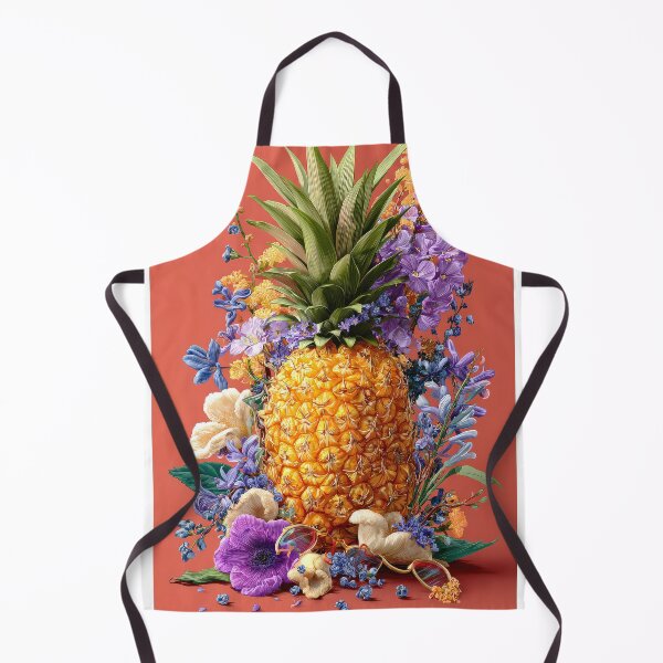 Item preview, Pineapple Tropical Fruits and Flowers designed and sold by Grafititee.
