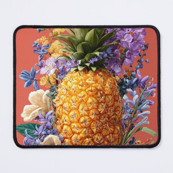 Item preview, Pineapple Tropical Fruits and Flowers designed and sold by Grafititee.