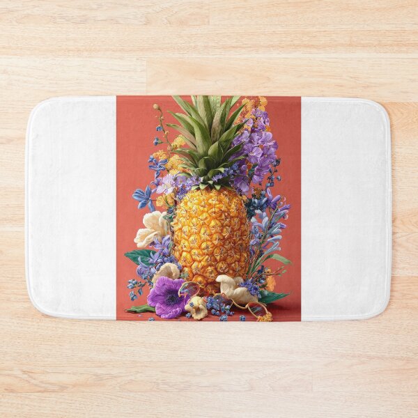 Item preview, Pineapple Tropical Fruits and Flowers designed and sold by Grafititee.