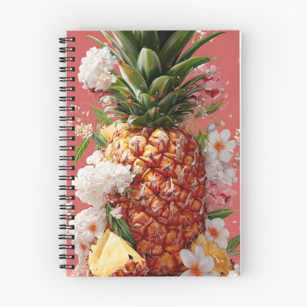 Item preview, Pineapple Tropical Fruits and Flowers designed and sold by Grafititee.