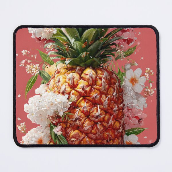 Item preview, Pineapple Tropical Fruits and Flowers designed and sold by Grafititee.