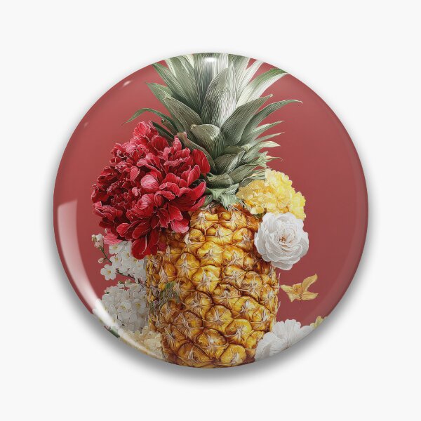Item preview, Pineapple Tropical Fruits and Flowers designed and sold by Grafititee.