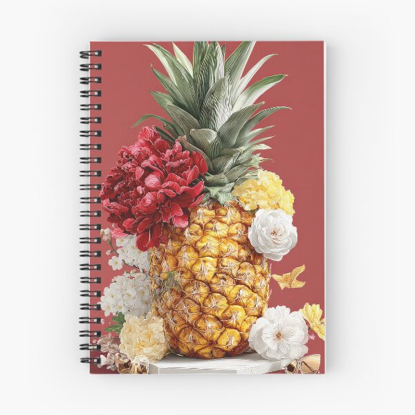 Item preview, Pineapple Tropical Fruits and Flowers designed and sold by Grafititee.