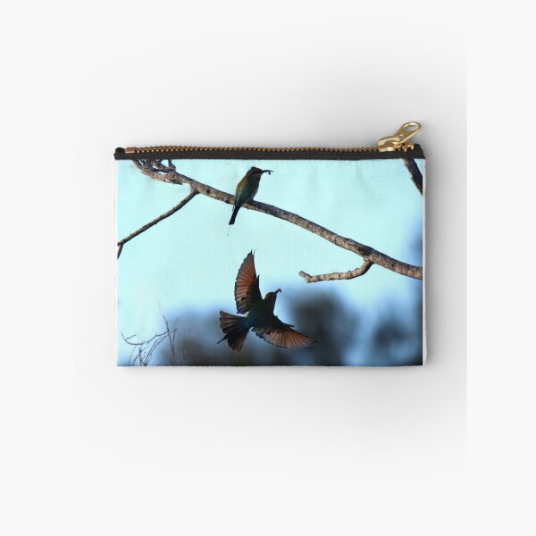 Item preview, Rainbow bee-eaters catching food designed and sold by BirdsAlive.