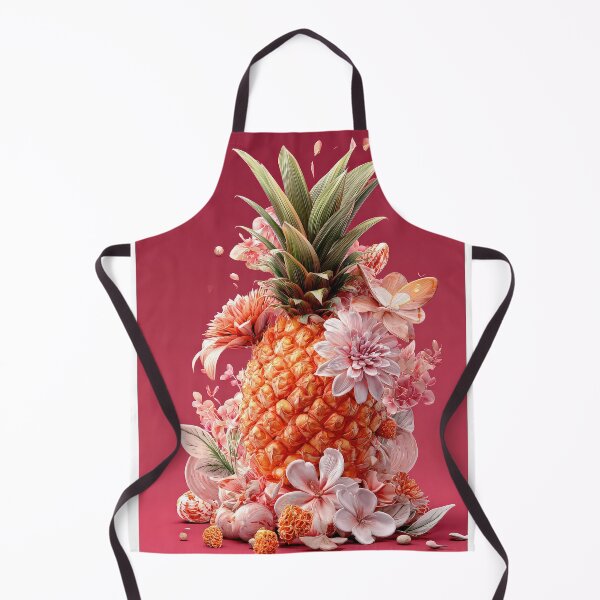 Item preview, Pineapple Tropical Fruits and Flowers designed and sold by Grafititee.