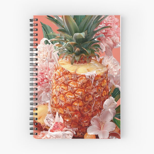Item preview, Pineapple Tropical Fruits and Flowers designed and sold by Grafititee.