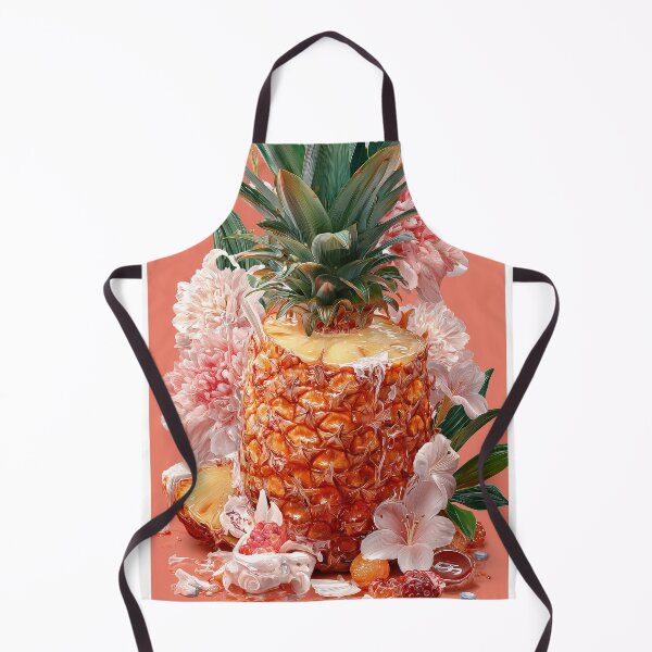 Item preview, Pineapple Tropical Fruits and Flowers designed and sold by Grafititee.