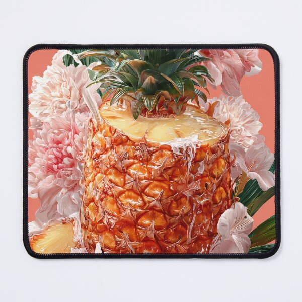 Item preview, Pineapple Tropical Fruits and Flowers designed and sold by Grafititee.