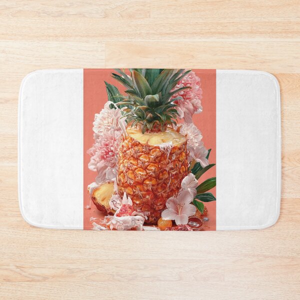 Item preview, Pineapple Tropical Fruits and Flowers designed and sold by Grafititee.