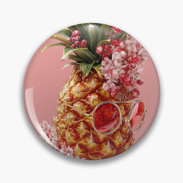Item preview, Pineapple Tropical Fruits and Flowers designed and sold by Grafititee.