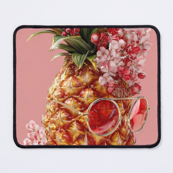 Item preview, Pineapple Tropical Fruits and Flowers designed and sold by Grafititee.