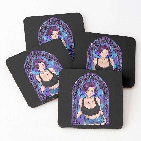 Item preview, Azusa Hamaoka Grand Blue Purple Stained Glass Confident Aura designed and sold by mildaclairmo.