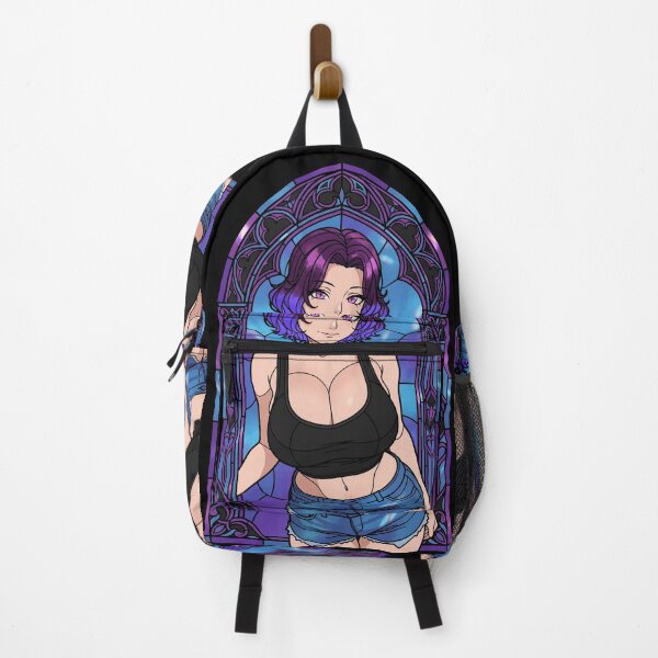 Item preview, Azusa Hamaoka Grand Blue Purple Stained Glass Confident Aura designed and sold by mildaclairmo.