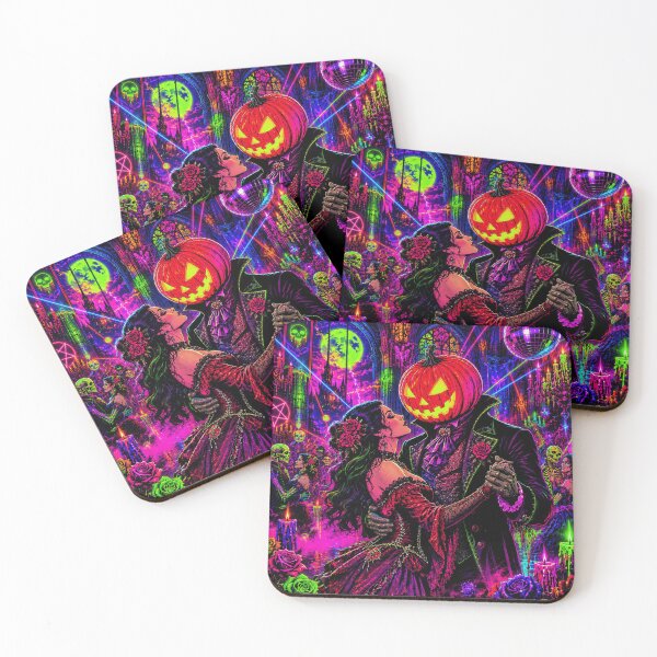 Item preview, Headless Horseman Final Dance - Neon Rave Pop Art designed and sold by TheHorsemanRidesAgain.