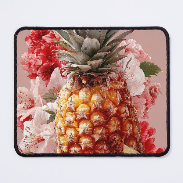 Item preview, Pineapple Tropical Fruits and Flowers designed and sold by Grafititee.