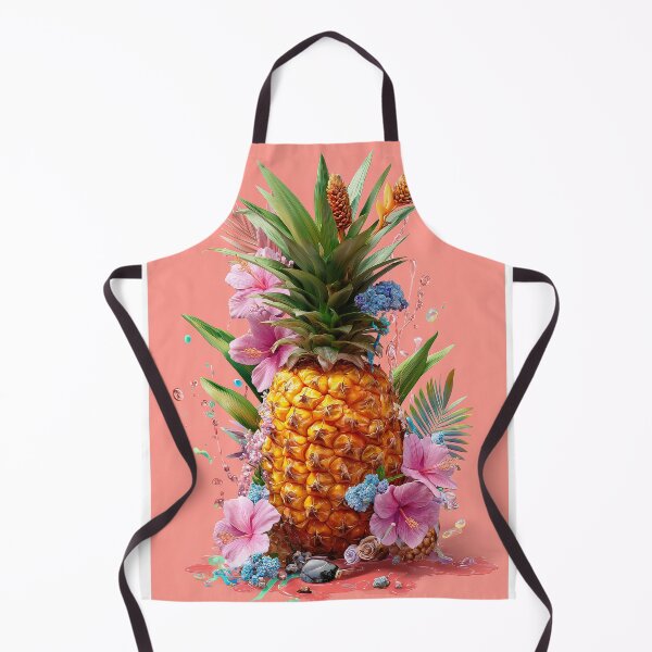 Item preview, Pineapple Tropical Fruits and Flowers designed and sold by Grafititee.