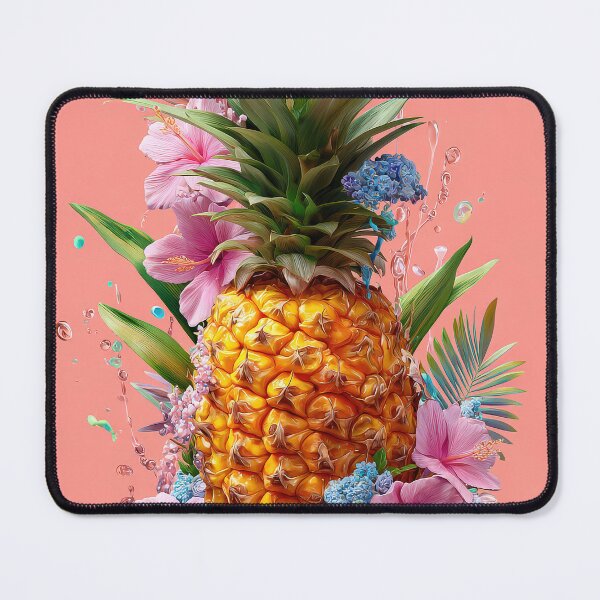 Item preview, Pineapple Tropical Fruits and Flowers designed and sold by Grafititee.
