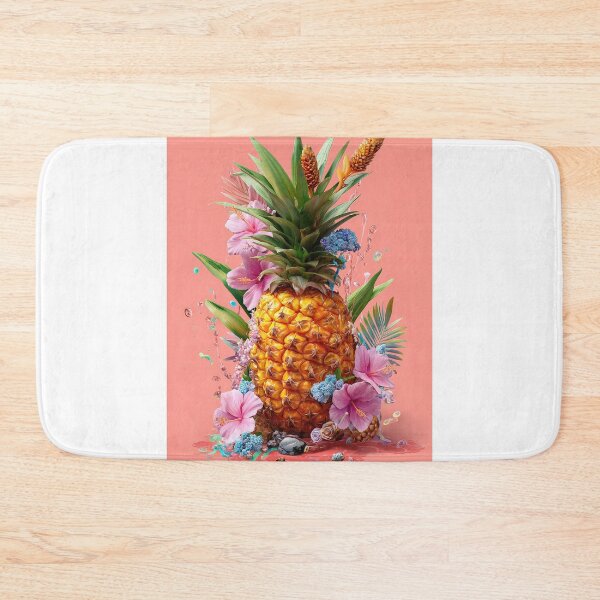 Item preview, Pineapple Tropical Fruits and Flowers designed and sold by Grafititee.