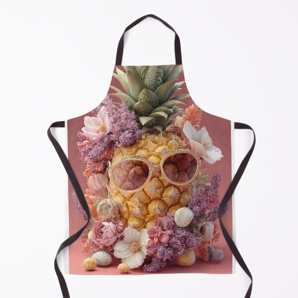 Item preview, Pineapple Tropical Fruits and Flowers designed and sold by Grafititee.