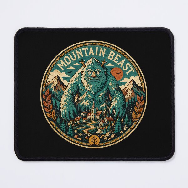 Item preview, Mountain Beast Yeti Bigfoot Village designed and sold by pamira333.