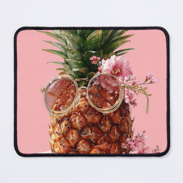 Item preview, Pineapple Tropical Fruits and Flowers designed and sold by Grafititee.