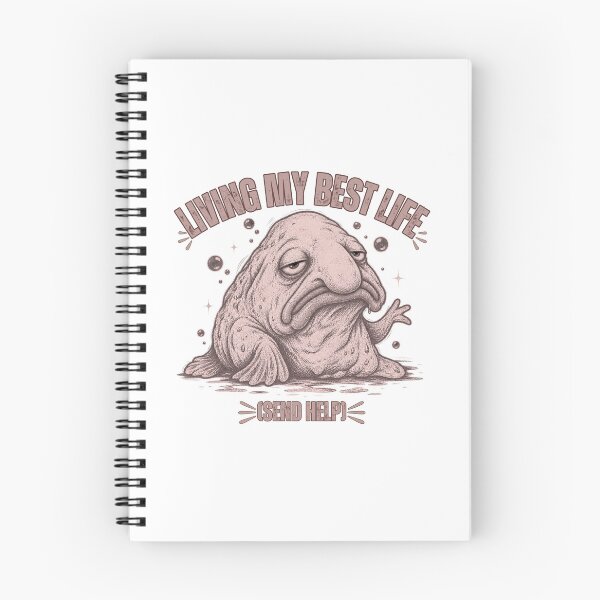 Item preview, Funny Blobfish Shirt, Living My Best Life Send Help T-Shirt, Depressed Fish Meme Tee, Sarcastic Graphic Shirt, Funny Ocean Animal Gift designed and sold by cozydrops.