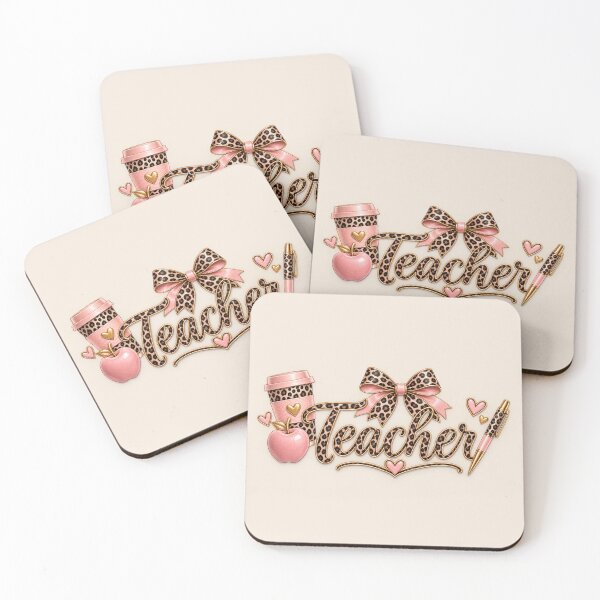 Item preview, Leopard Print Teacher – Chic Pink Teacher Aesthetic designed and sold by HO•Designs.