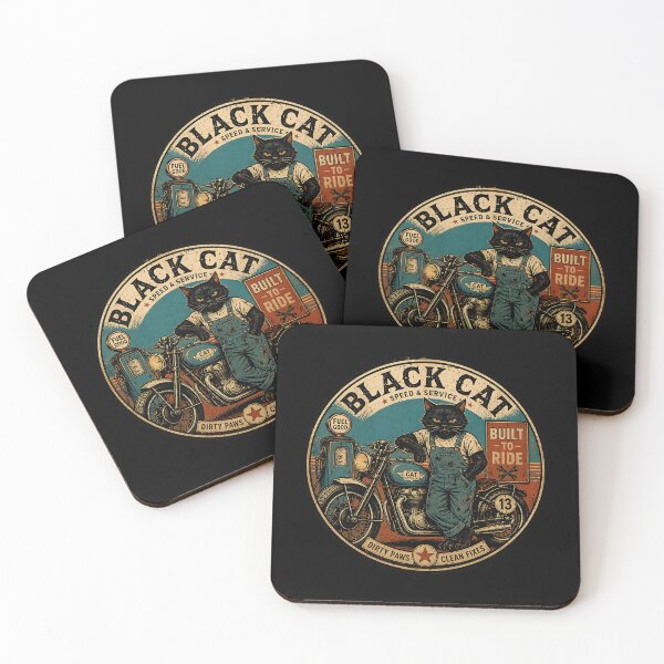 Item preview, Black Cat Motor Garage Speed Service designed and sold by pamira333.