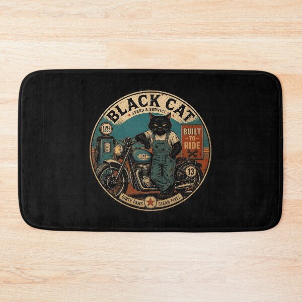 Item preview, Black Cat Motor Garage Speed Service designed and sold by pamira333.