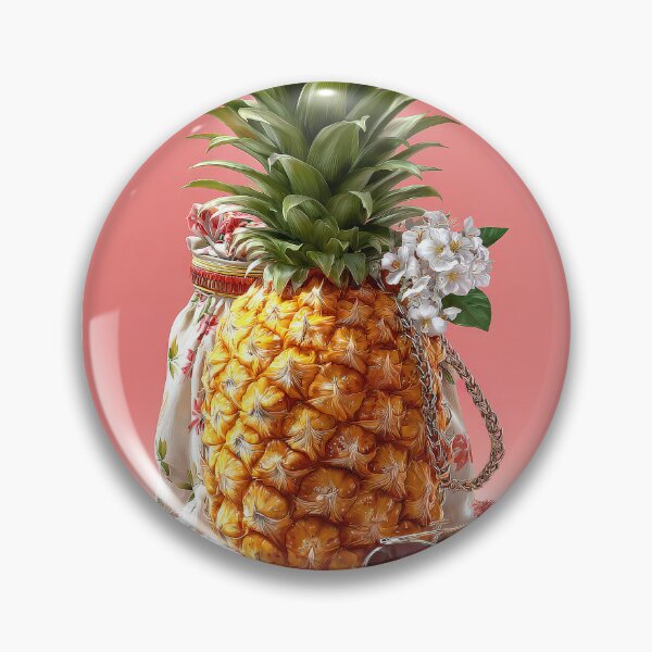 Item preview, Pineapple Tropical Fruits and Flowers designed and sold by Grafititee.