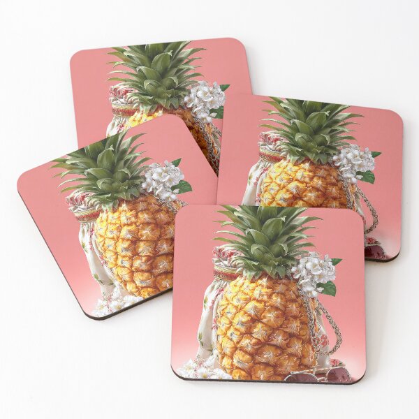 Artikelvorschau, Ananas, tropische Früchte und Blüten entworfen und verkauft von Grafititee.