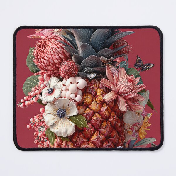 Item preview, Pineapple Tropical Fruits and Flowers designed and sold by Grafititee.