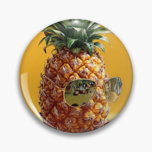 Item preview, Pineapple Tropical Fruits and Flowers designed and sold by Grafititee.