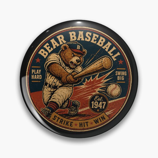 Item preview, Bear Baseball Champ Swing Big designed and sold by pamira333.