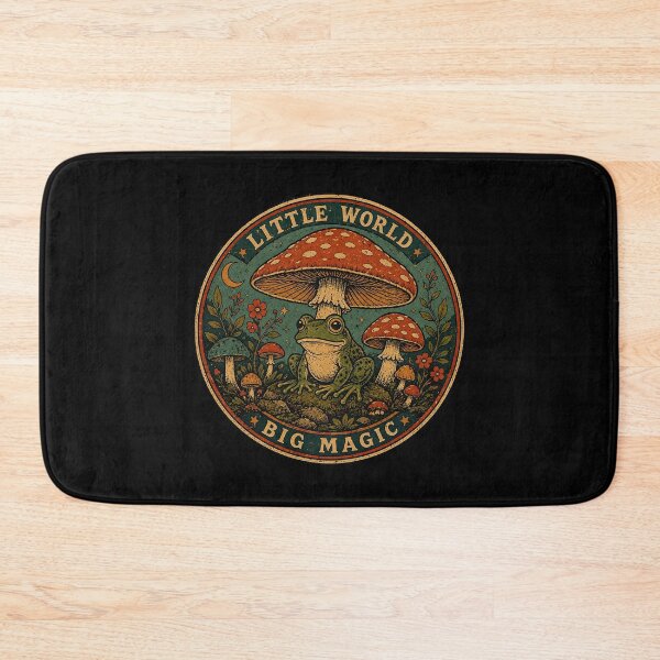 Item preview, Little World Big Magic Frog Mushroom designed and sold by pamira333.