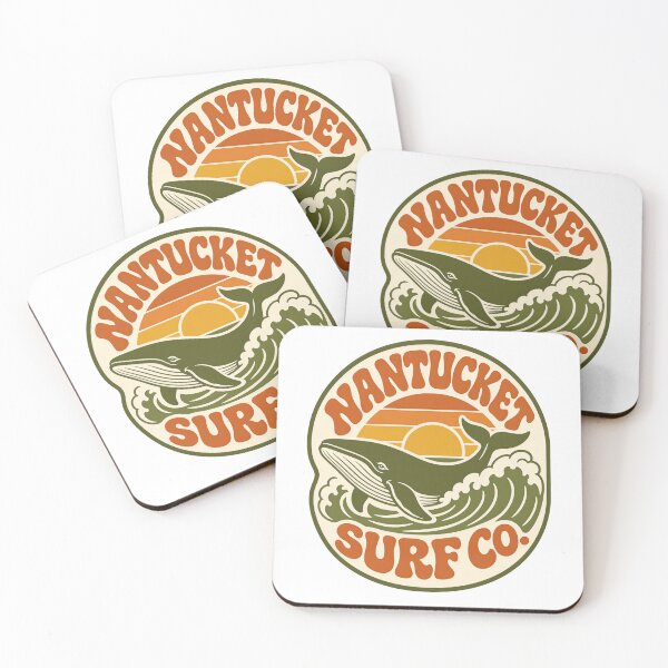 Item preview, Moby Dick: Nantucket Surf Co Retro Whale Badge designed and sold by Fenay Designs.