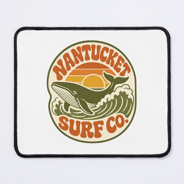 Item preview, Moby Dick: Nantucket Surf Co Retro Whale Badge designed and sold by Fenay Designs.