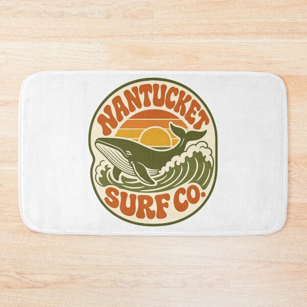 Item preview, Moby Dick: Nantucket Surf Co Retro Whale Badge designed and sold by Fenay Designs.