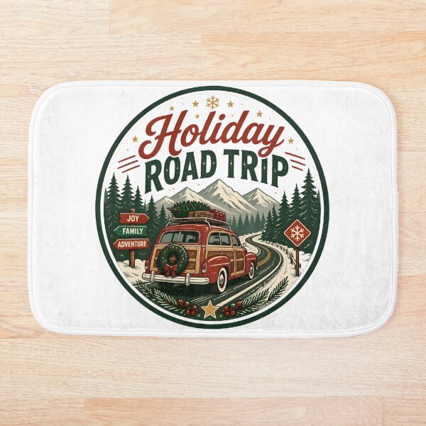 Item preview, Holiday Road Trip Vintage Christmas Vacation Travel Gift designed and sold by KristenosNehk.