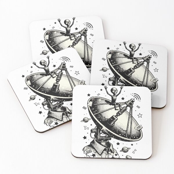 Item preview, No Signal Still Here Alien Dish designed and sold by GSideArtStore.