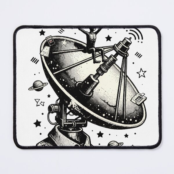 Item preview, No Signal Still Here Alien Dish designed and sold by GSideArtStore.